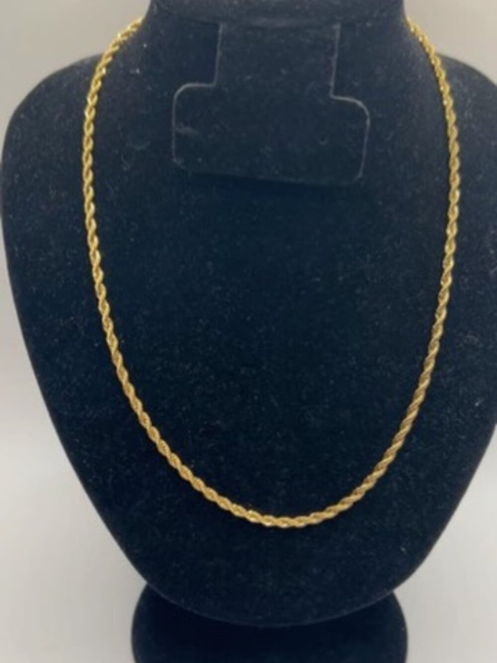Mens Rope Chain 3mm 24 Inch Real Gold Miami Solid Plated Layering Bold New